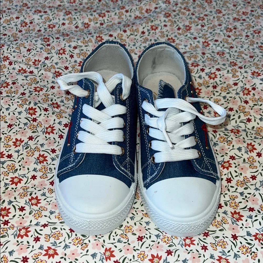 Sears Blue Denim Sneakers